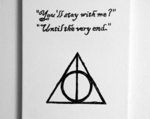 Until The Very End Harry Potter Quote Canvas Print