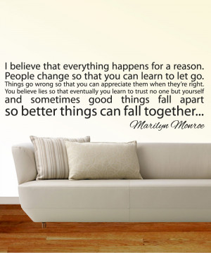 ... -Monroe-Quote-Art-Sticker-Mural-Easy-Peel-Stick-On-Vinyl-Wall-Decal
