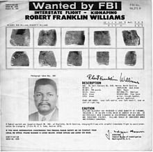 The FBI's wanted poster alerted people to an armed kidnapper.