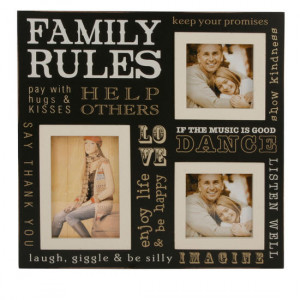 wooden photo frame with family quotes family rules wooden photo frame ...