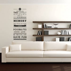Personalised Quote Wall Sticker