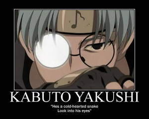 anime naruto character kabuto yakushi quote cold hearted lyrics by