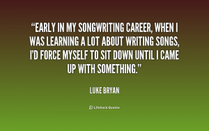 Luke Bryan Song Quotes