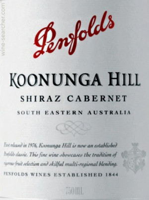 Penfolds Koonunga Hill Shiraz Cabernet Sauvignon South Australia