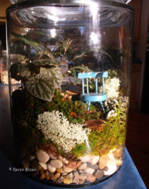 DIY furniture for the Wee Folk - Fairy gardens and terrariums