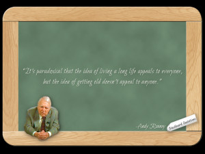 It's paradoxical that the idea of living a long life appeals to ...