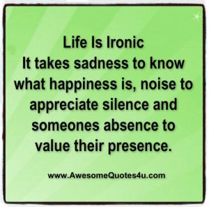 Life Is Ironic