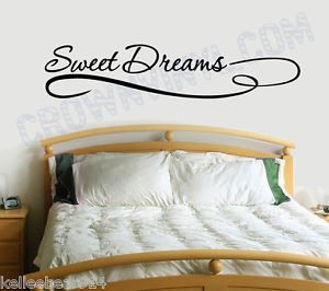 SWEET-DREAMS-Inspirational-Quote-Removable-Vinyl-Wall-Art-Quotes-Decal ...