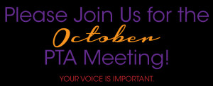 Pta Meeting Oct