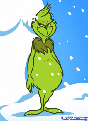 how to draw the grinch, the grinch
