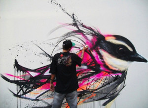 Streetart: Graffiti Birds by L7m (10 Pictures)