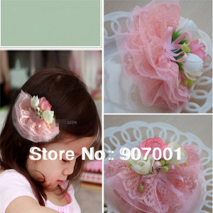 girls sweet children child baby clip hair accessory princess hair