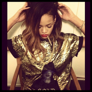 Rihanna Quotes Trinidad James & Tweets More Smoking Pics [PHOTOS]