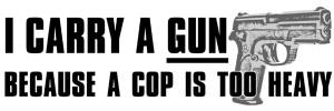 Gun Quotes I carry a gun. i carry a gun