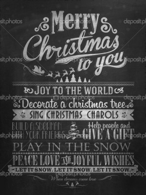 Vintage Merry Christmas And Happy New Year Calligraphic And ...