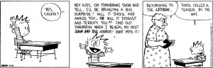 Calvin and Hobbes School Cartoon