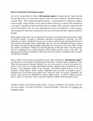 Life Insurance Quotes