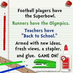 Football players have the Superbowl. Runners have the Olympics ...
