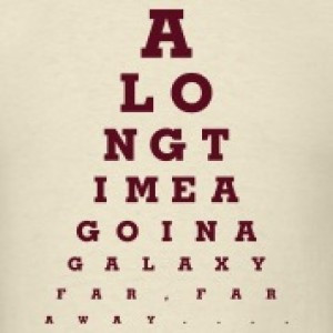 Eye Chart – A Long Time Ago T-shirt