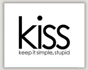 KISS, Simply Said Black and White t ypography print, quote print ...