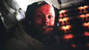 Astronaut Neil A. Armstrong, Apollo 11 Commander, inside the Lunar ...