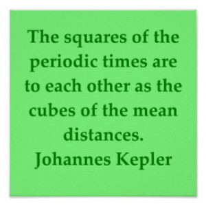 Johannes Kepler quote Posters