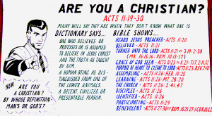 Are You A Christian