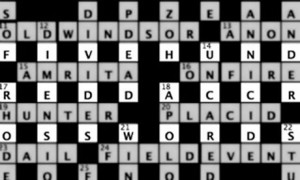 hidden message in a recent Independent crossword from Dac ...