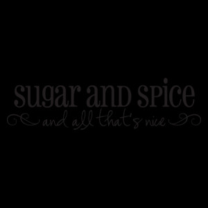 Sugar and Spice Wall Quotes™ Decal