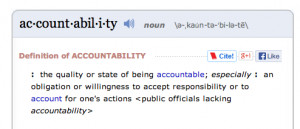 ... How can leaders create an environment where people CAN be accountable