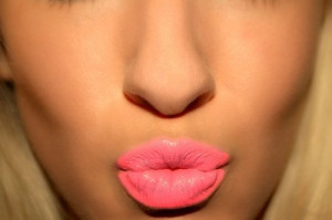 cute, girly, lips, lipstick, neon, pink, pink lips