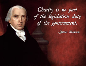 James Madison Charity Quote Poster