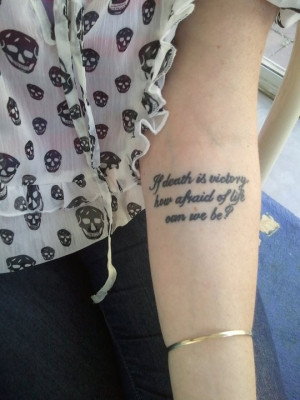 Oh, sleeper tattoo (that shirt is really cute too)