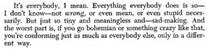 meaningless franny and zooey j.d. salinger conformity