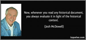 More Josh McDowell Quotes