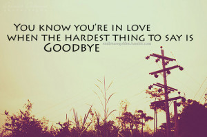 say goodbye