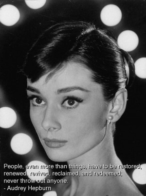 Audrey hepburn quotes sayings wise life people brainy