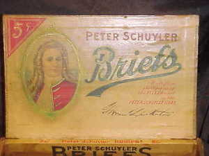 Vintage Cigar Box for Peter Schuyler Briefs Bouquet Foil