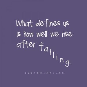 What defines us...