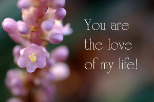 You Are The Love Of My Life. You give me reason to live. You taught me ...