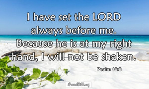 Psalm Chapter 16 Verse 8