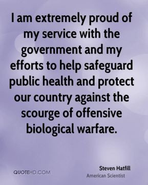 ... our country against the scourge of offensive biological warfare