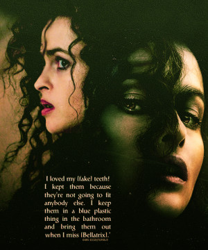 Helena Bonham Carter on Bellatrix Lestrange