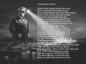 Coal Miners Prayer