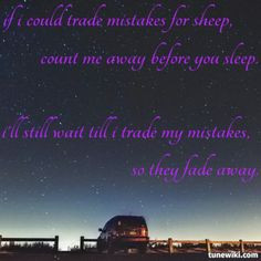 Panic! At The Disco Trade Mistakes lyrics quote More