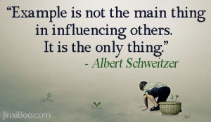 Quote About the Importance of Being an Example