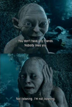 Smeagol Lord of the Rings Gollum