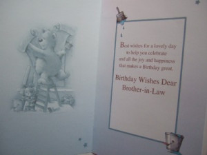 Details about BROTHER-IN-LAW ~ Birthday Card ~ With FABULOUS VERSES