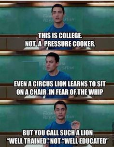 Quotes from the Bollywood movie 3 Idiots. This movie doesn't get old ...