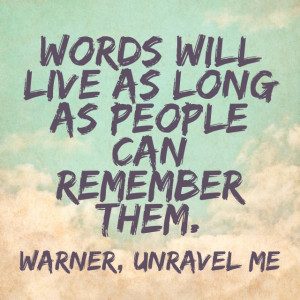 Warner Unravel Me Mafi